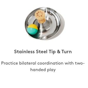 Lovevery Stainless Steel Tip & Turn from The Explorer Play Kit (Months 9-10)